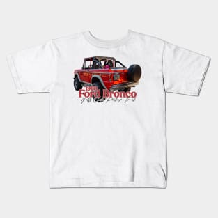 1968 Ford Bronco Half Cab Pickup Truck Kids T-Shirt